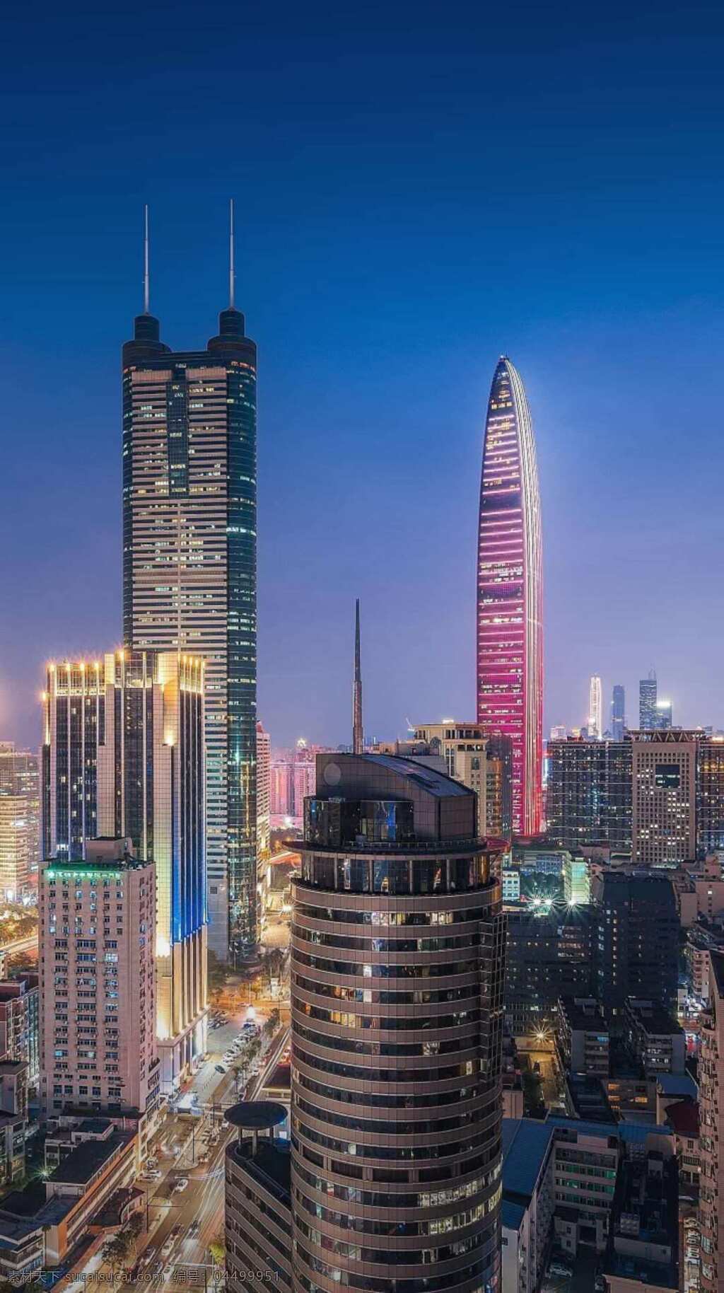 壮观 城市 风景 高楼大厦 繁华的城市 城市夜景 美丽的夜景 罗湖 深圳 中国城市 旅游摄影 国内旅游