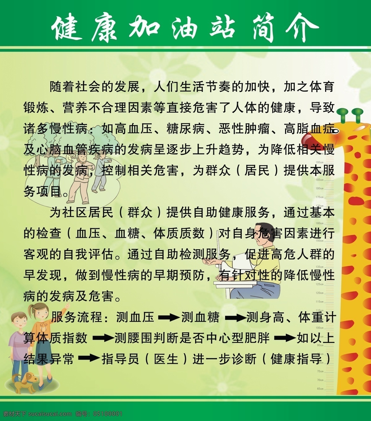 背景 长颈鹿 广告设计模板 卡通人物 源文件 展板模板 加油站 简介 展板 模板下载 测量血压器 广场运动 检测血压方法 其他展板设计