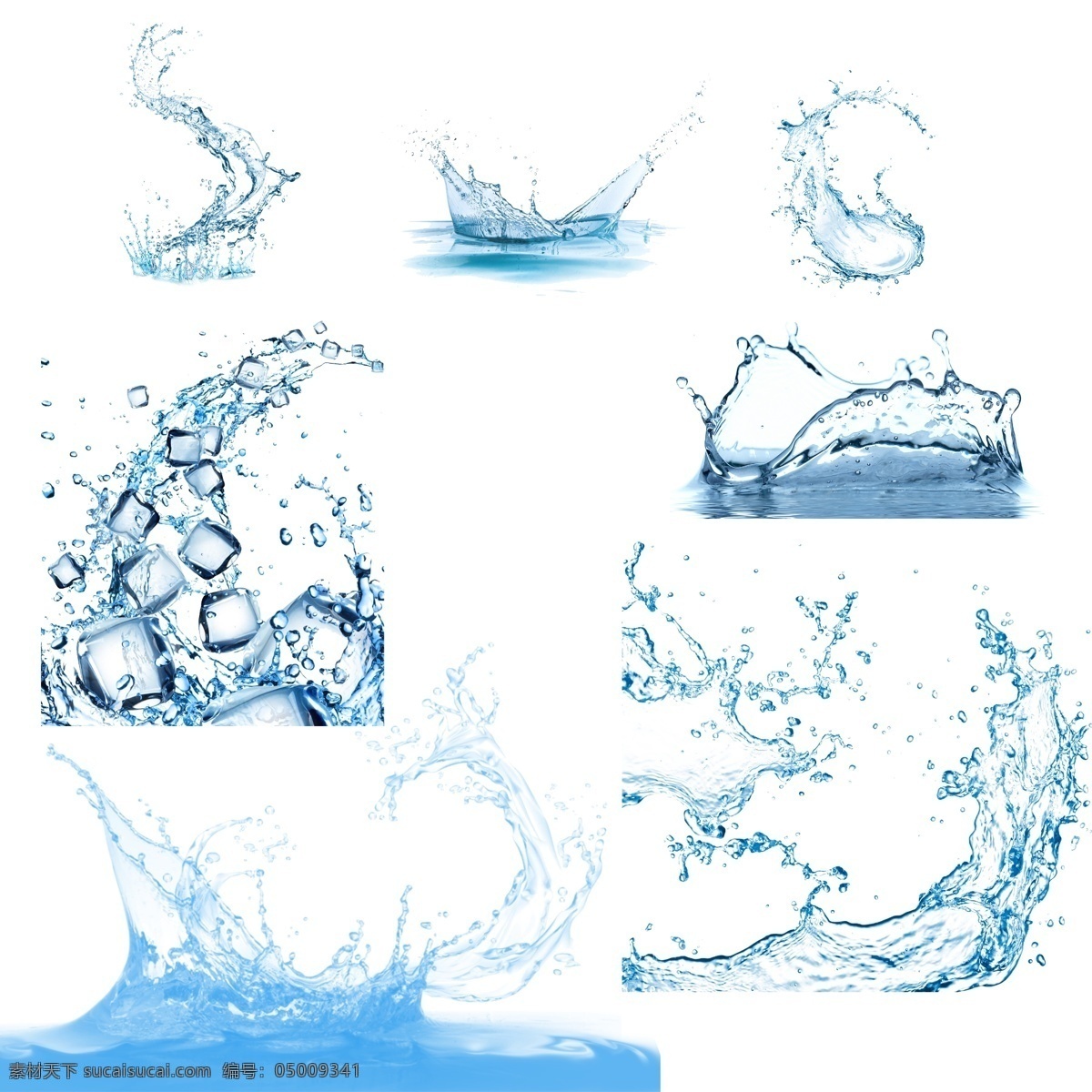 水珠元素 水 水珠 喷溅的水 水珠喷溅 飘起来的水 动感的水 水浪 水波 透明的水 元素