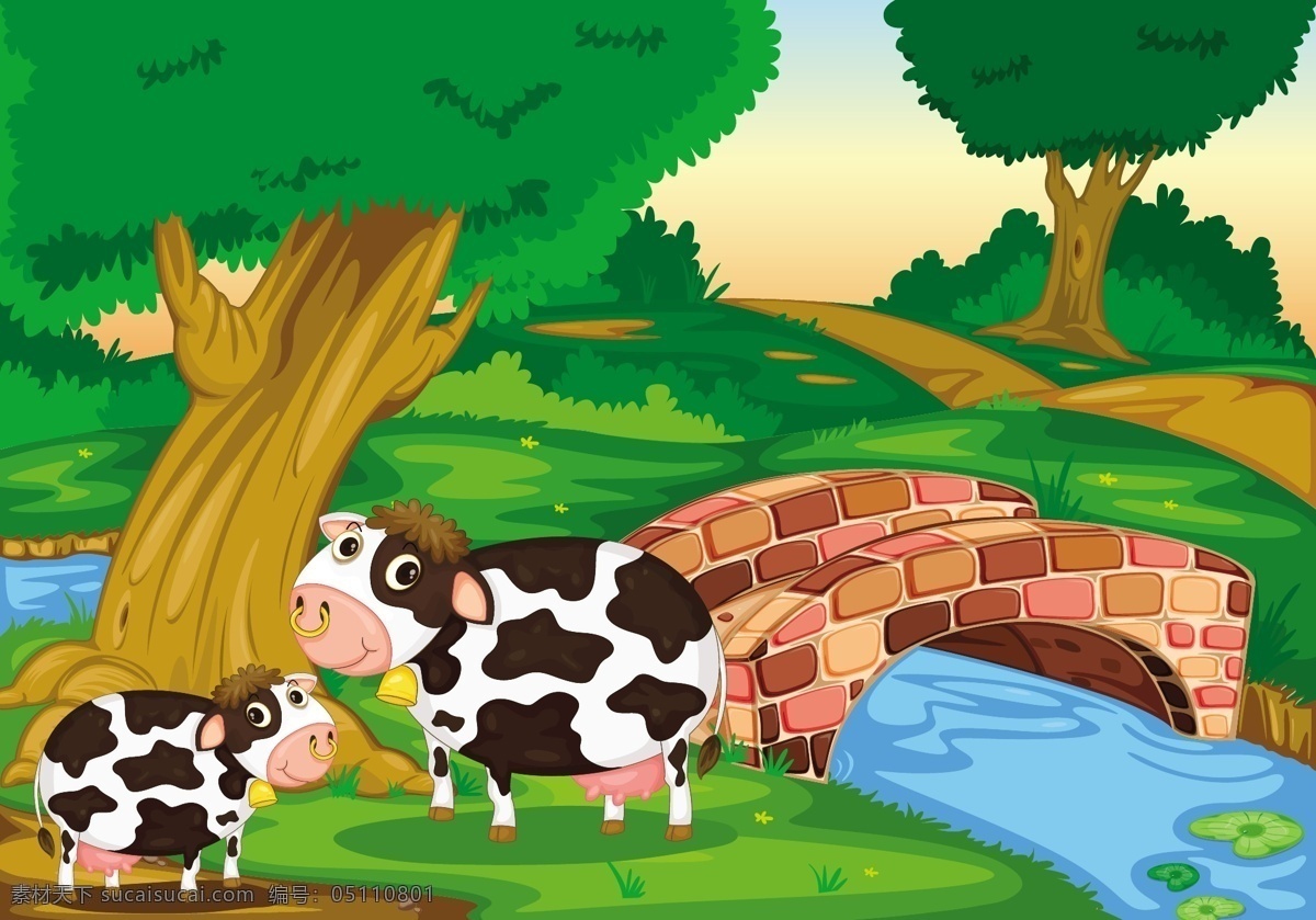 卡通奶牛 奶牛背景 奶牛 动物 产奶 牛奶 农业 卡通设计