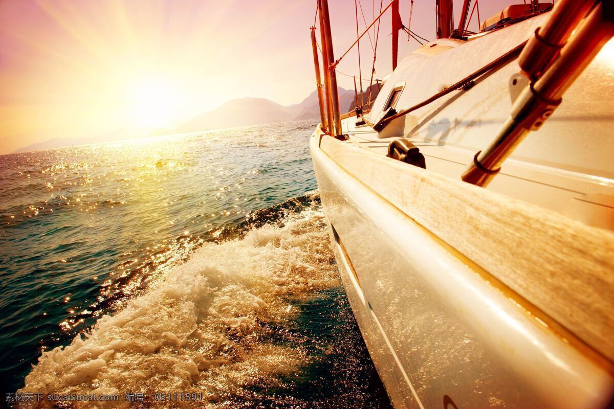 航海 帆船 远航 航行 旅行 远行 海浪 海景 大海 阳光 日出 景观 风景 风光 汽车 交通工具 现代科技