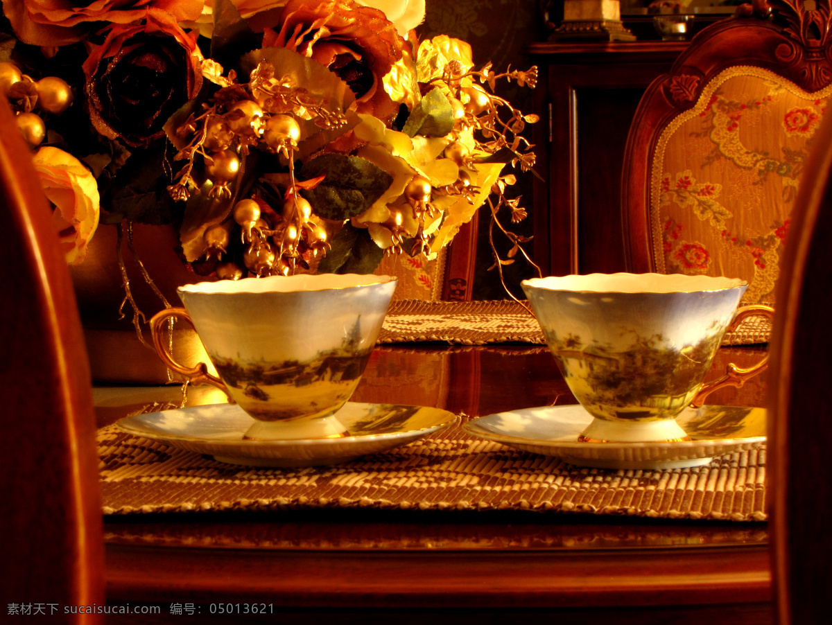 欧式 杯子 餐具厨具 餐饮美食 碟子 糕点 咖啡 欧式杯子 欧式美食 家居装饰素材