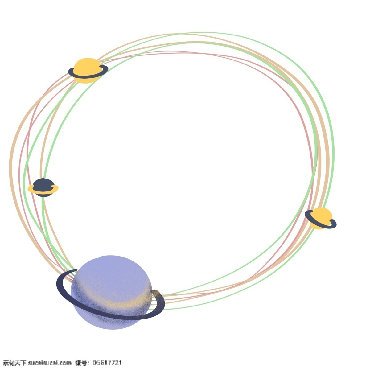 线条 星球 手绘 边框 元素 黄色 紫色星球 黄色简约 对话框 手绘边框 简单 圆 简约 简单线条
