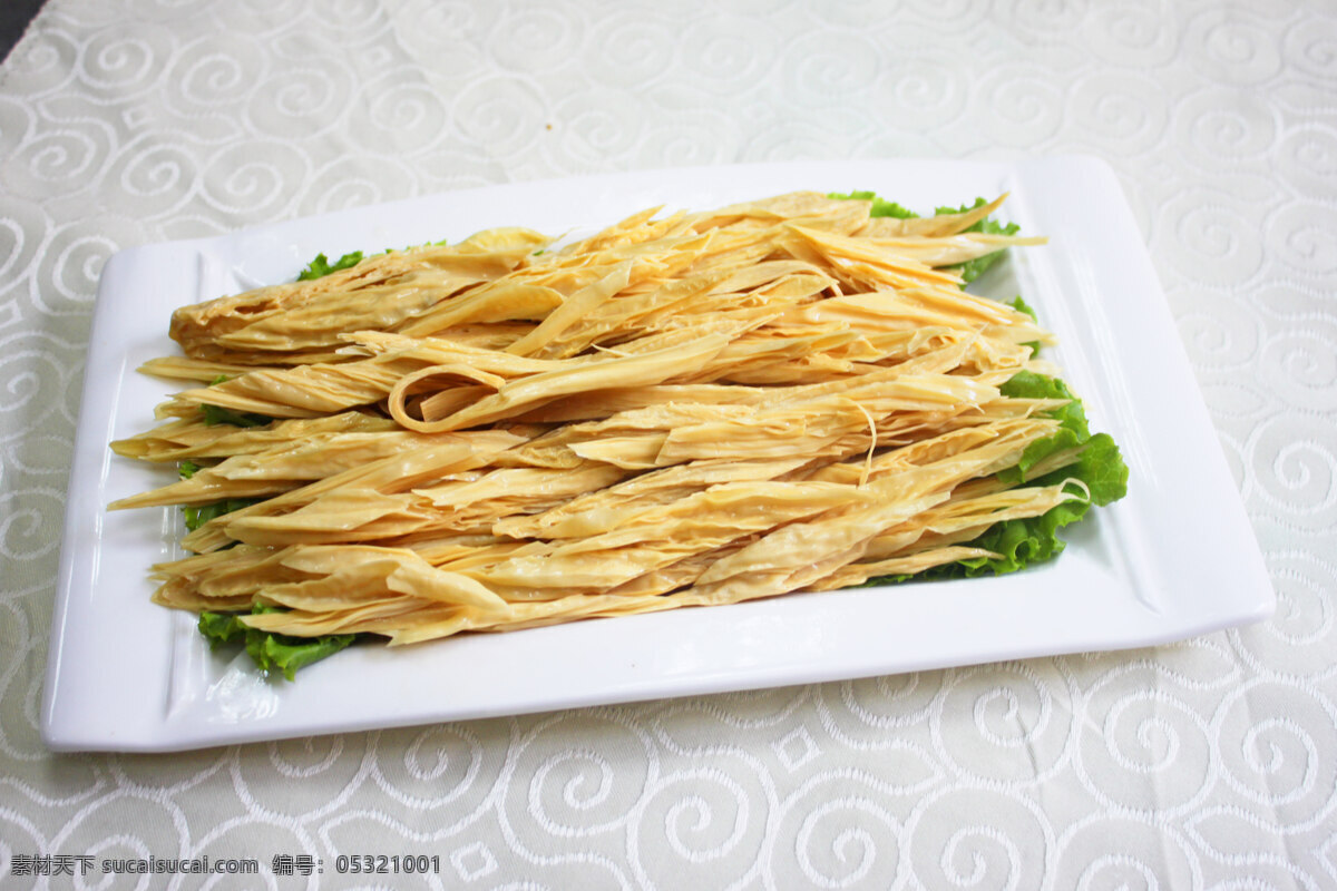 有机鲜腐竹 腐竹 火锅菜 素菜 食材 豆制品 食物原料 餐饮美食