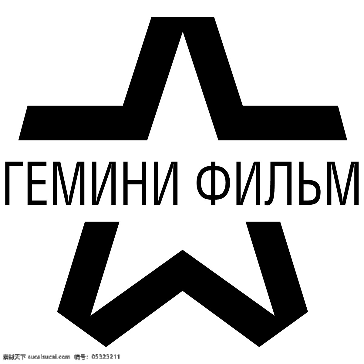 双子座 电影 标志 免费电影 psd源文件 logo设计