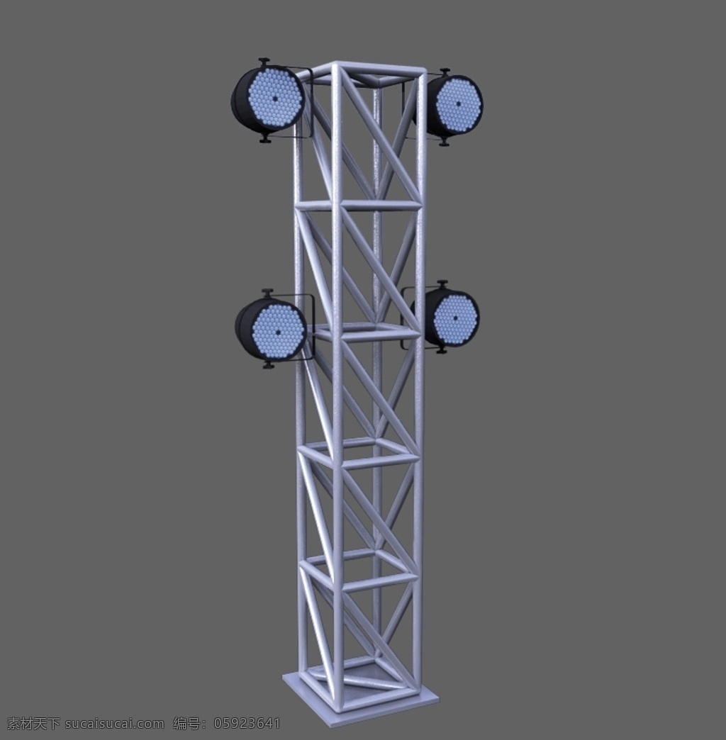 truss 架 灯柱 桁架灯柱 桁架 3d设计 其他模型 max