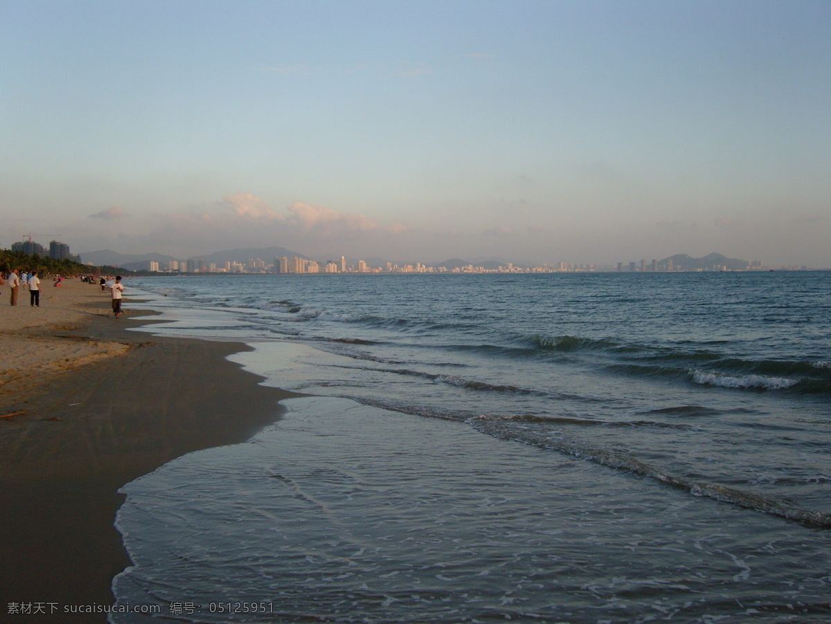 三亚湾 海滩 景色 国内旅游 旅游摄影 三亚 夜景 psd源文件