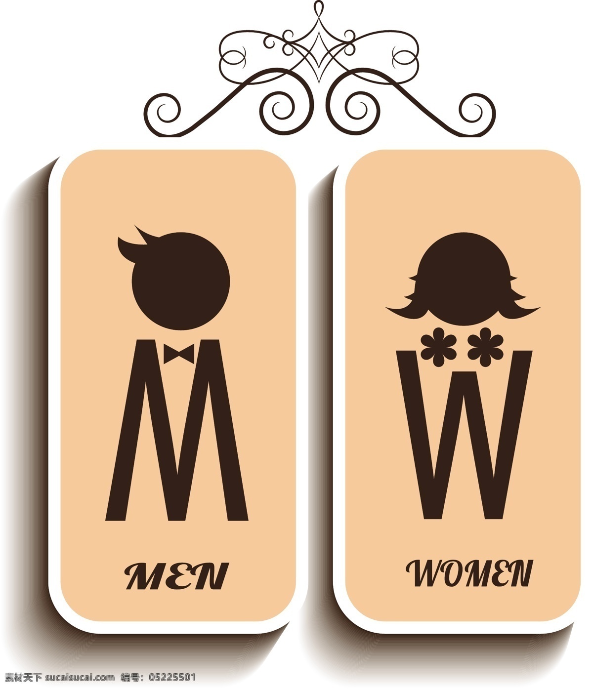 厕所标志 男女标志 淑女绅士标志 men women 公共标志 男女厕所标志 矢量 标志图标 公共标识标志