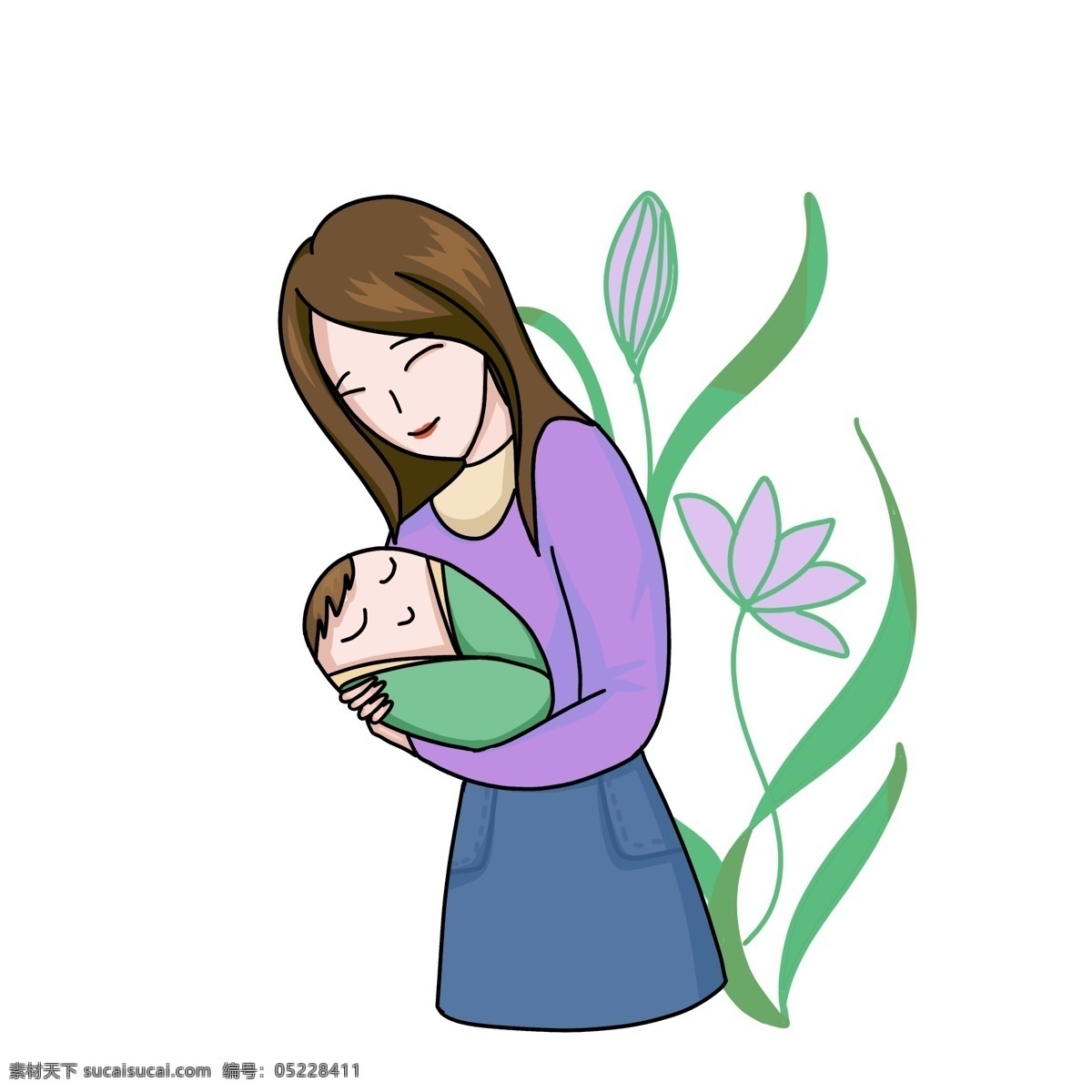 妈妈 婴儿 可爱 孩子 母亲 宝宝 花花 抱孩子