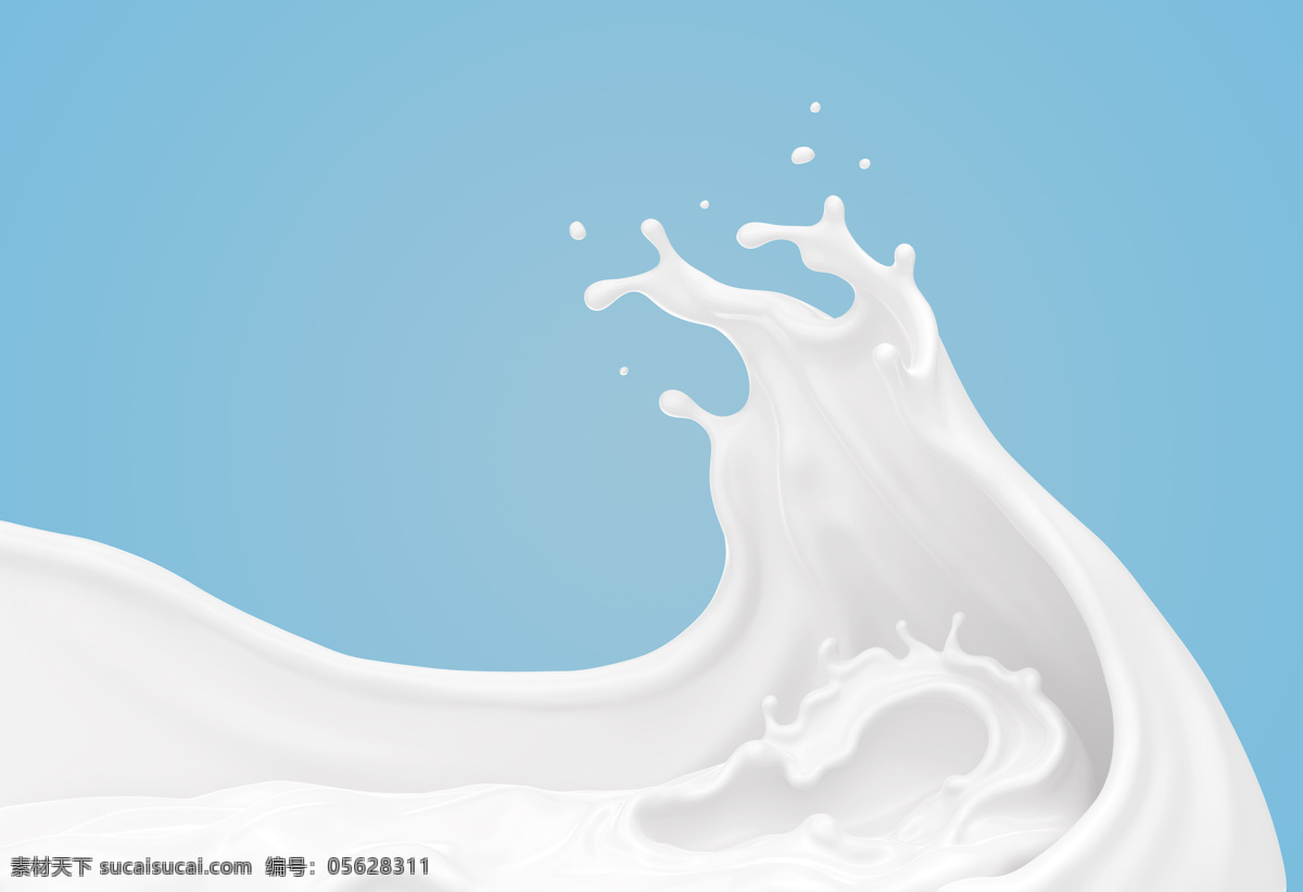 牛奶 飞溅 果汁 背景 海报 素材图片