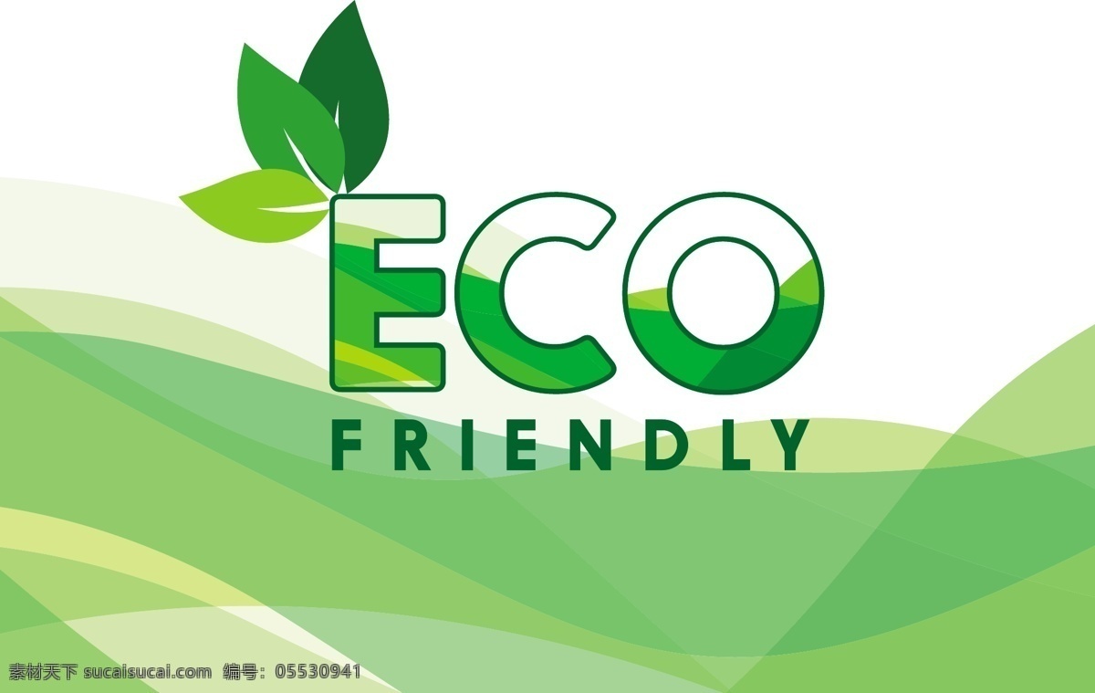 绿色环保 背景 绿色 叶子 环保 eco 矢量图