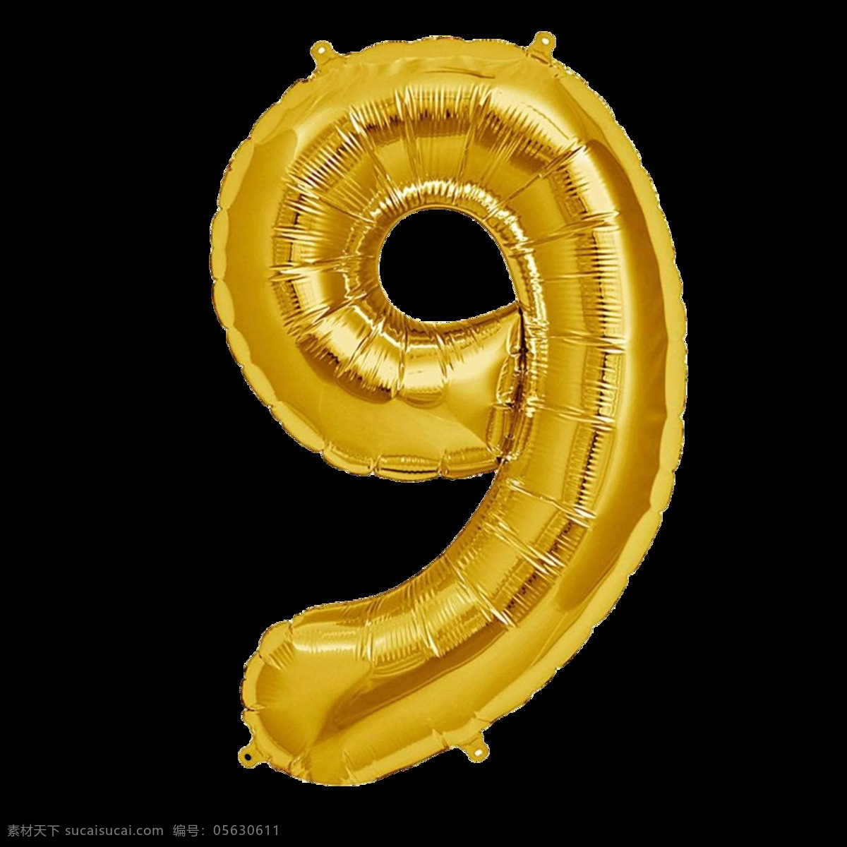 金色气球字9 金色气球字 气球字 气球数字 铝膜气球字母 装饰字 派对气球 气球文字 字母气球 铝箔气球 3d设计 3d作品