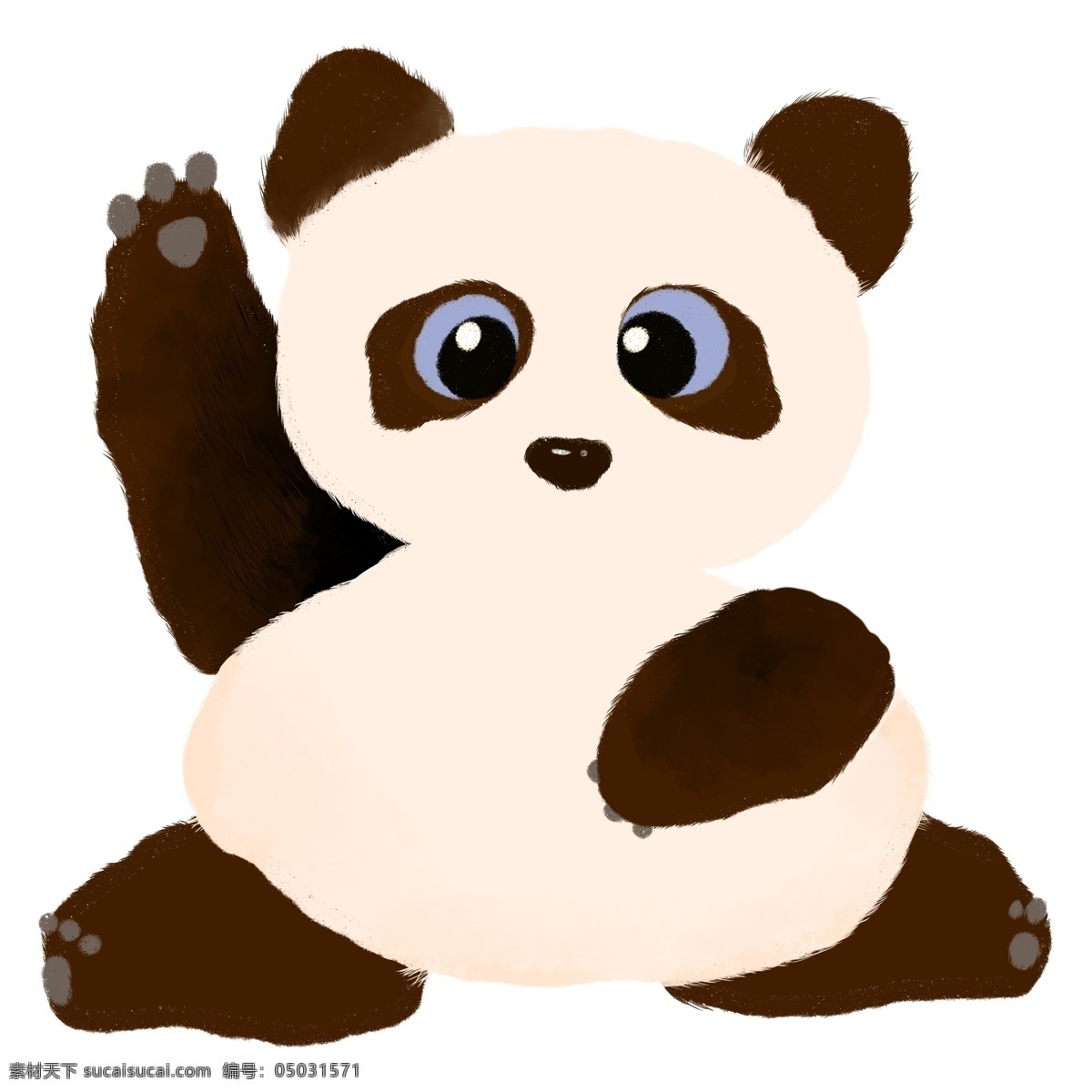 可爱 乖巧 小熊猫 装饰 元素 装饰元素 手绘 动物 国宝 萌宠 宠物
