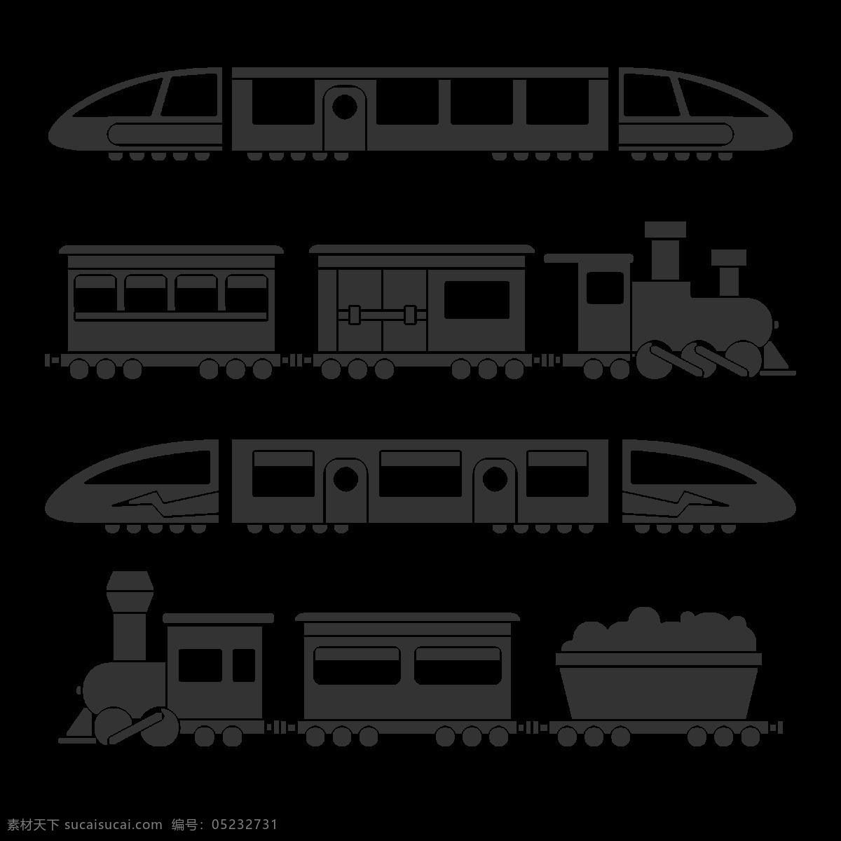 黑色 火车 插图 免 抠 透明 图 层 卡通火车 动车组 列车 地铁 动车海报背景 旅游旅行元素 交通工具 小火车 火车图片 高铁动车 透明素材 动车火车 动车素材 高铁素材