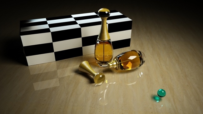 组 化妆品 盒子 玻璃瓶 效果图 一组 化妆瓶 max 黑色