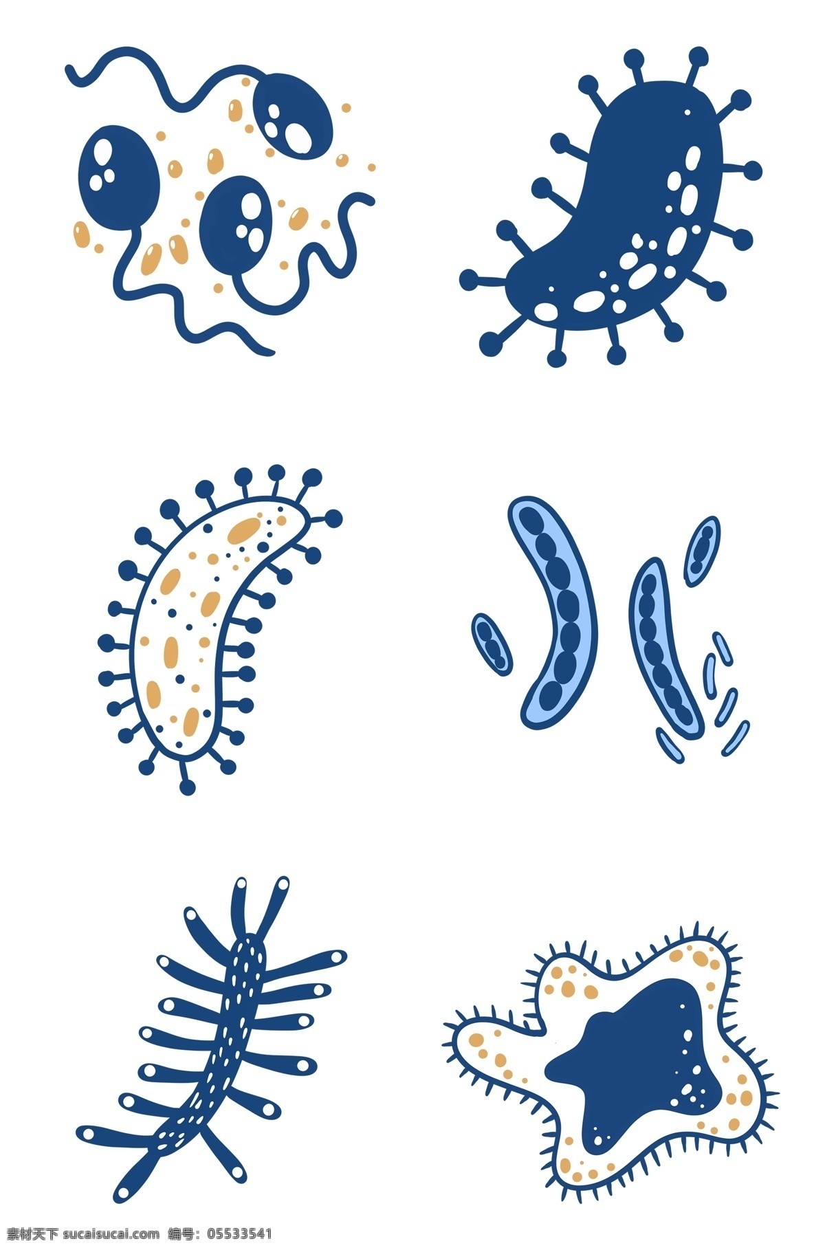 各种 细胞 细菌 组图 免 抠 病毒 卡通细菌 扁平细菌 卡通细胞 扁平细胞 触手 触角 杀菌 微生物 疾病 健康 仿真细菌 菌类 生物工程 生物