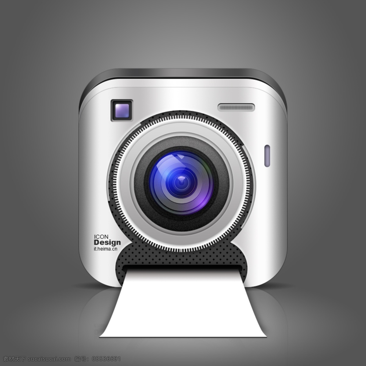 拟物写实相机 拟物 写实 相机 蓝光 ui 图标