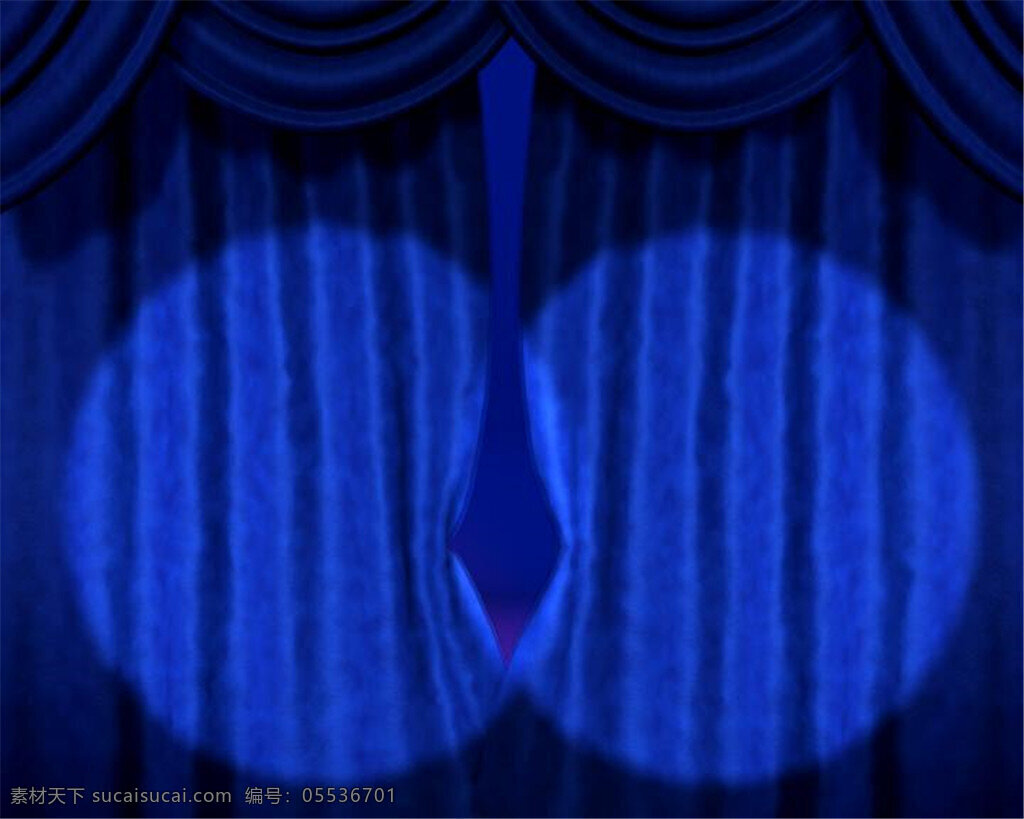 蓝色 舞台幕布 追光 动态 视频 舞台 帘幕 歌舞 晚会