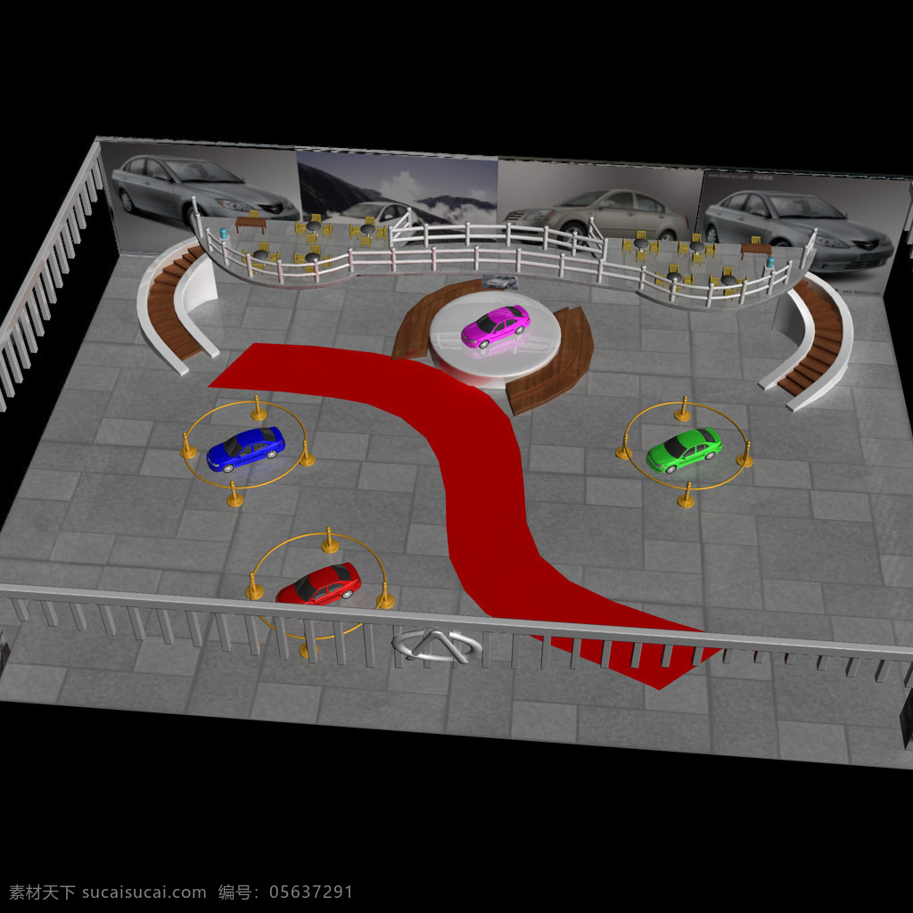 背景墙 车展 车展效果图 红地毯 环境设计 奇瑞 洽谈区 商务车 效果图 设计素材 模板下载 展厅 展台 围栏 展览设计 装饰素材