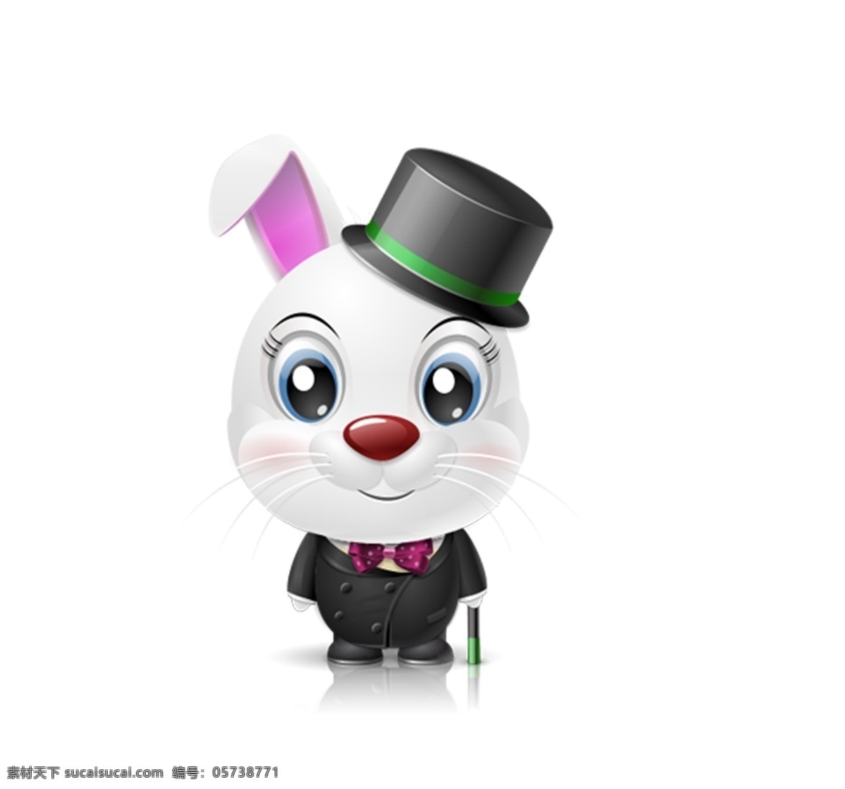 2011 年 春节 兔子 带帽子的兔子 穿 黑色 衣服 驻拐杖的兔子 粉色兔子 扎 蝴蝶结 大眼睛 贺年 可爱 时尚 分层 ps图片 新年兔子 活泼 源文件