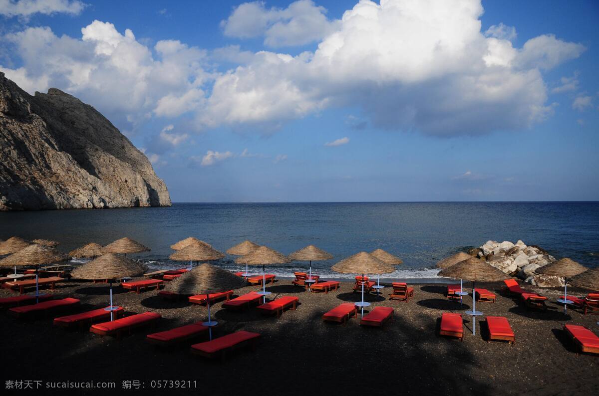利马 海边 风光 大海 海面 海岛 沙滩 遮阳伞 躺椅 蓝天白云 阳光 委内瑞拉 海边风光 自然景色拍摄 自然景观 自然风景