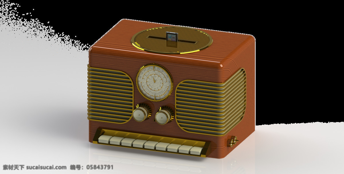 复古 ihome 无线电 音乐 电台 60岁 40岁 50岁 用微弱的声音 3d模型素材 建筑模型