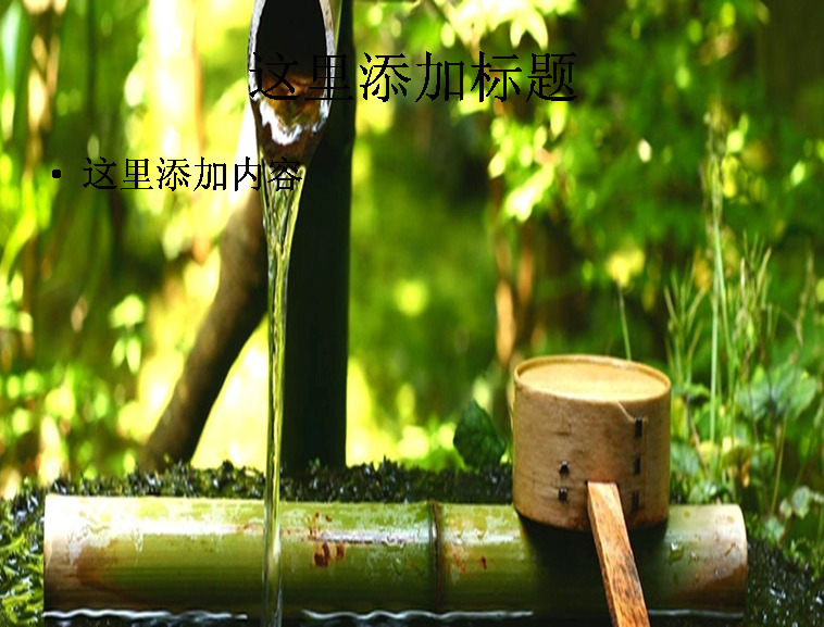 日本 园林 植物 自然 草 水 管道 风景 模板
