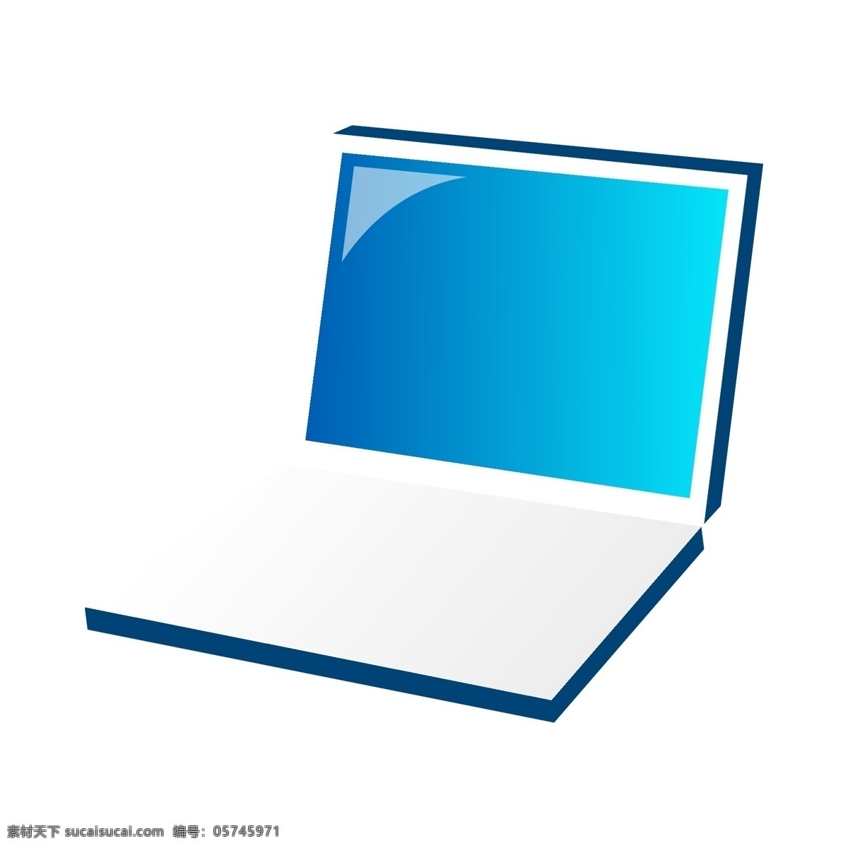 矢量 蓝色 笔记本 电脑 笔记本电脑 矢量笔记本 蓝色笔记本 矢量家电 蓝色家电 标志图标 公共标识标志