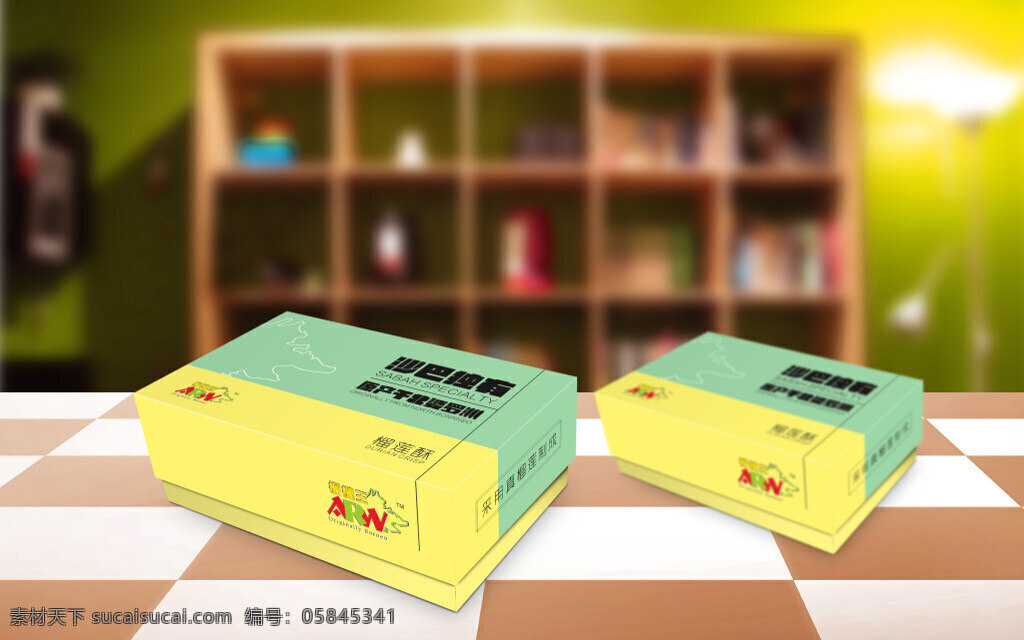 榴莲 包装 源文件 提案 创意 盒子 黄色