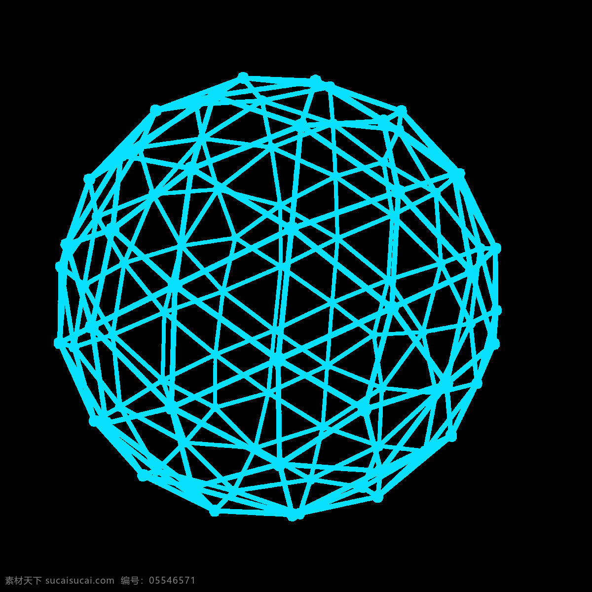 科技球 科技 球体 科幻 六边形 二十面体 蓝色 底纹边框 背景底纹