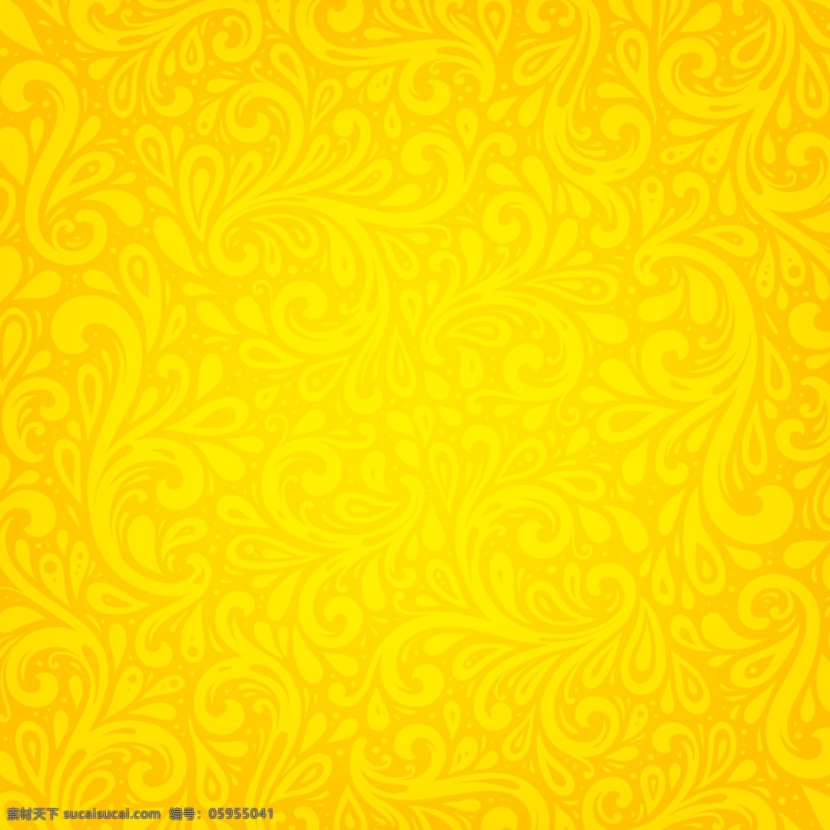 黄色花纹背景 艺术 黄色 花纹 背景
