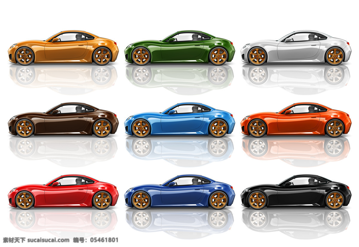 各种 颜色 小车 名车 跑车 轿车 豪车 豪华轿车 汽车 车辆 交通工具 汽车图片 现代科技
