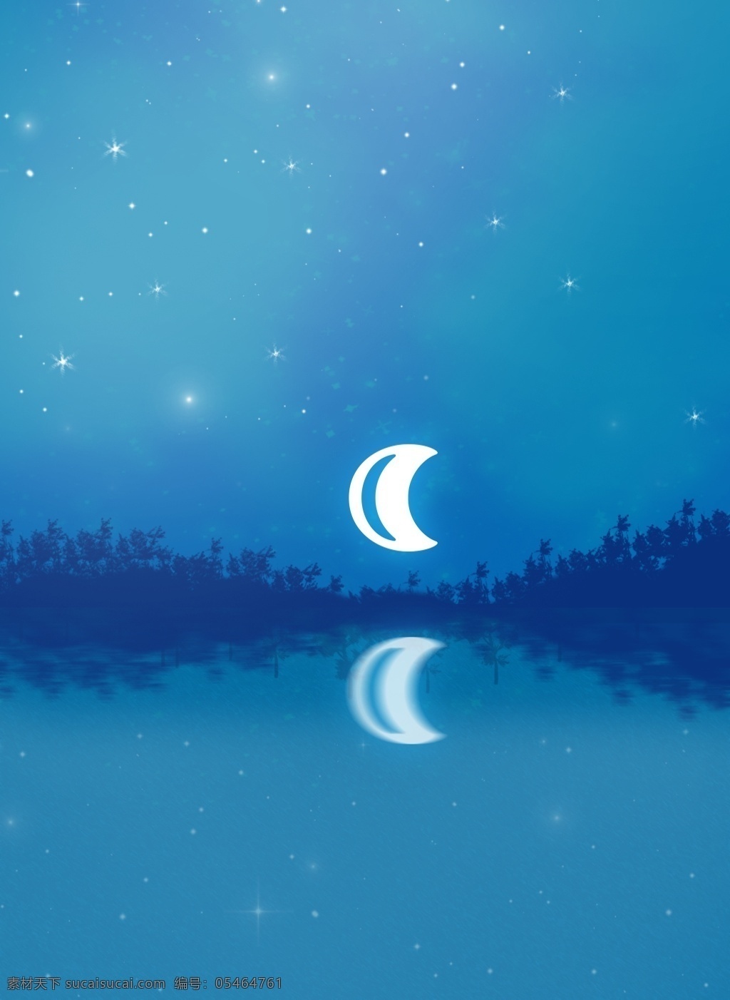 简洁 蓝色 静谧 夜晚 通用 背景 通用背景