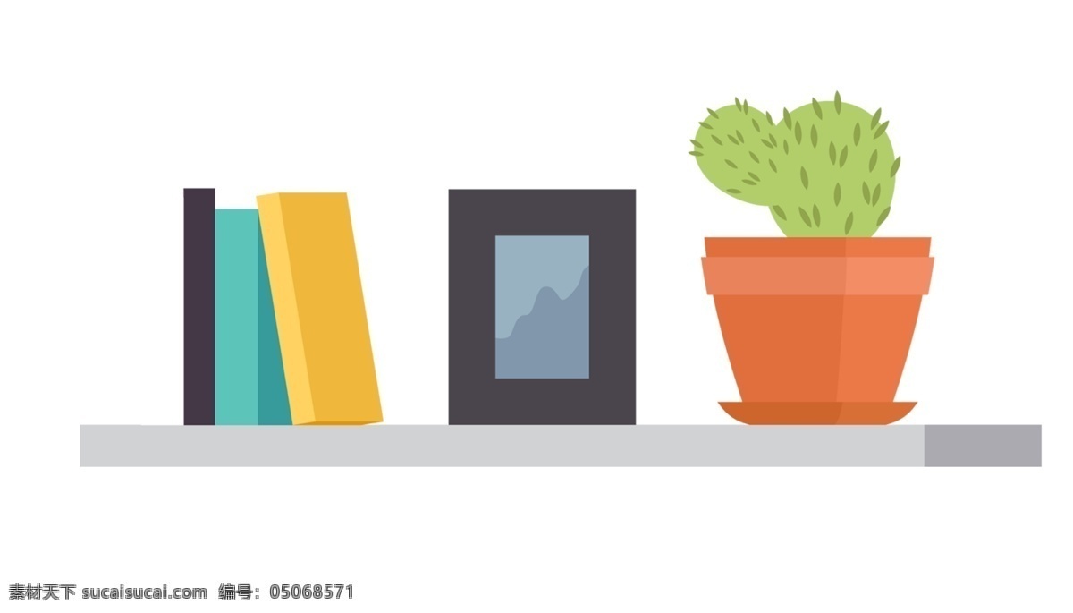 书和盆栽 书籍 知识 读物 植物