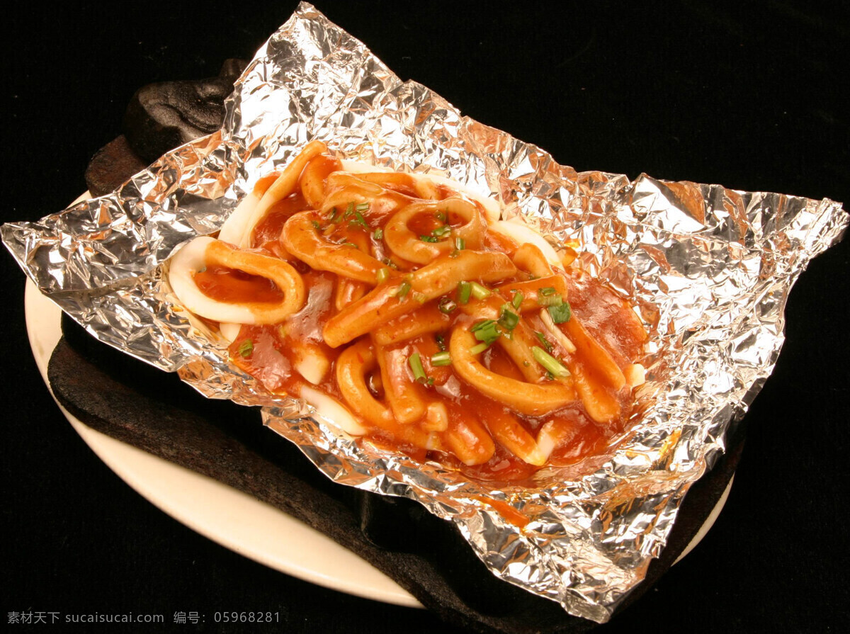 铁板鲜鱿 铁板 鲜鱿 鱿鱼 鱼 传统美食 餐饮美食