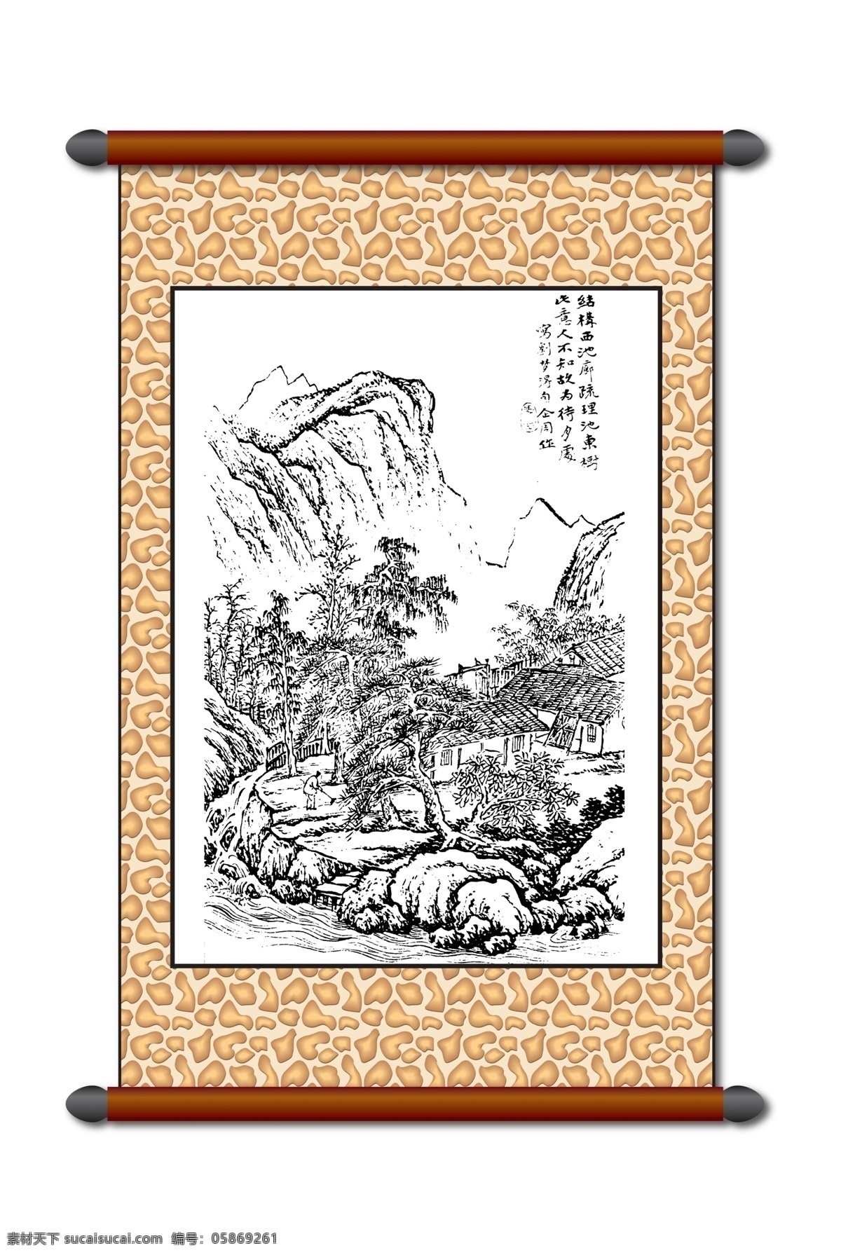 分层 白描 版画风景 传统画 村庄 风景 风景画 工笔 模板下载 白描风景 山水画 院落 线描 美术 黑白稿 卷轴画 挂画 中国风 古画 艺术画 文化艺术 绘画书法 设计图库 源文件 其他模版 广告设计模板 家居装饰素材 山水风景画