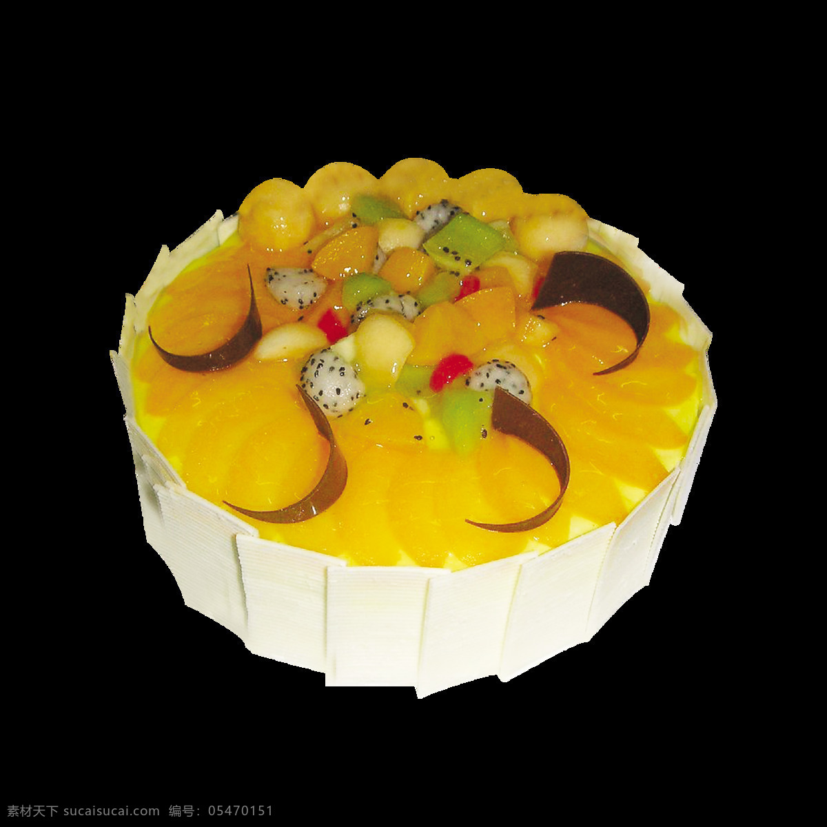 黄色 奶油 水果 蛋糕 蛋糕装饰 精美蛋糕素材 美味蛋糕 生日快乐 双层蛋糕