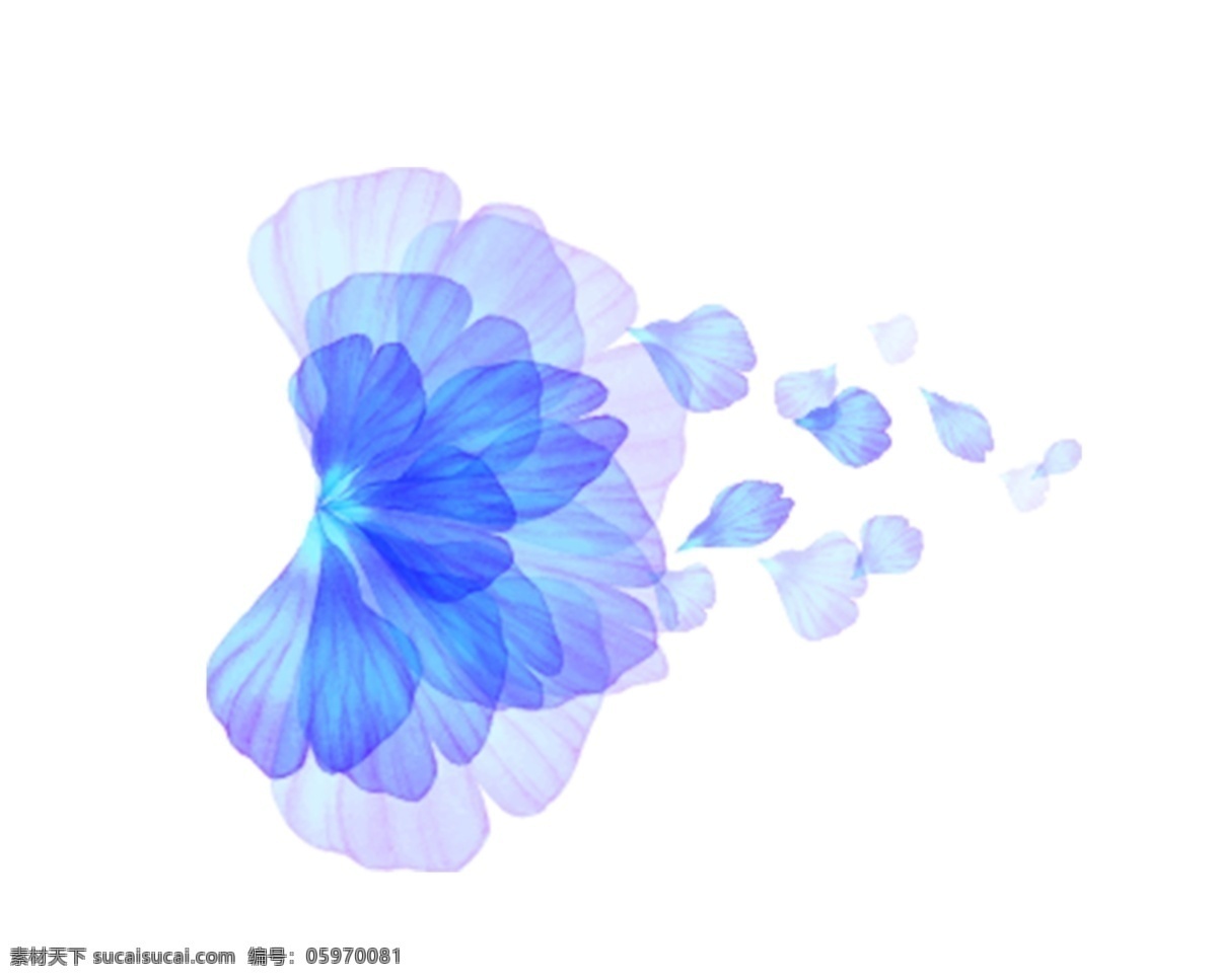 蓝色花朵素材 蓝色 花朵 花 背景 唯美 浪漫