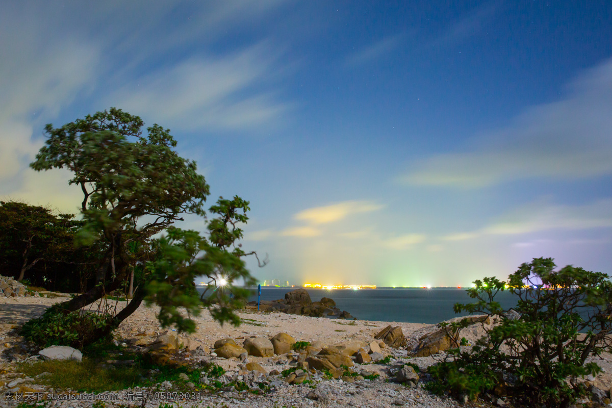 蜈支洲夜景 海南 三亚 蜈支洲 大海 浪花 蓝天白云 礁石 夜景 星光 马尔代夫 蜈支洲风光 自然景观 自然风景