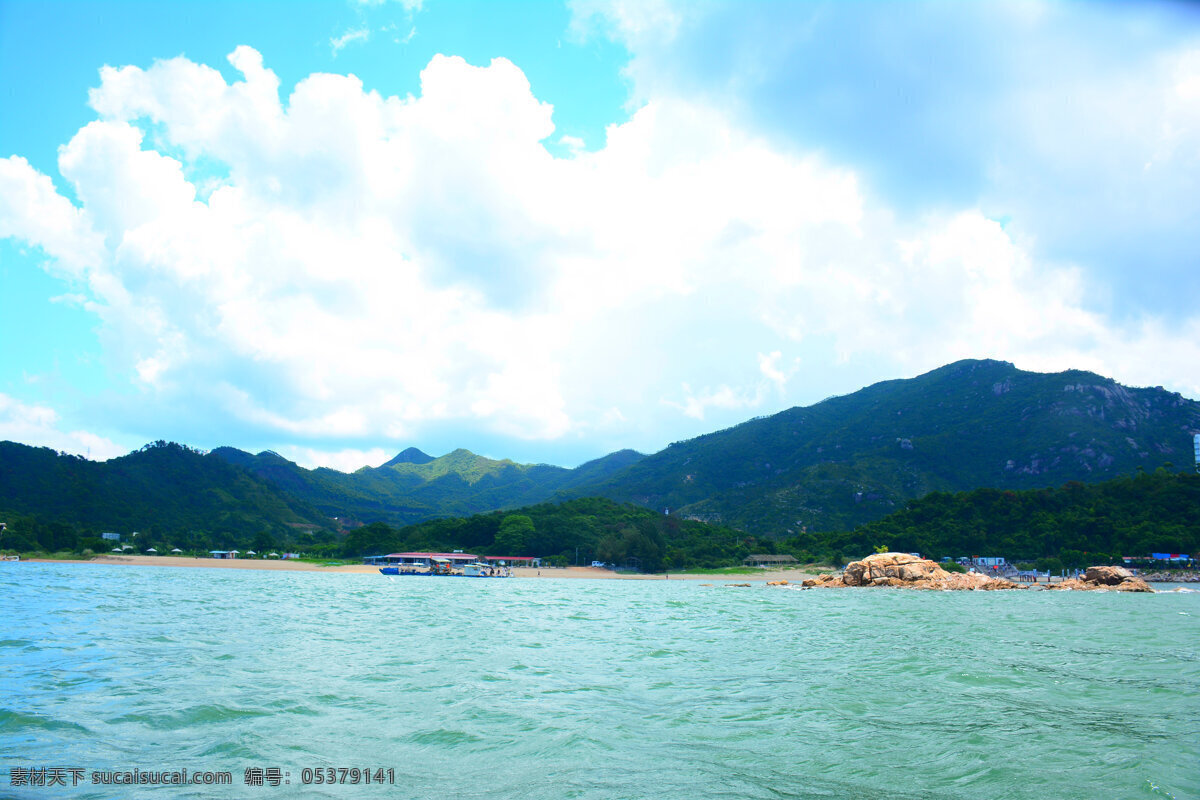 蓝天 白云 大海 群山 蓝色 自然景观 旅游摄影 山水风景 户外 风景 系列 国内旅游