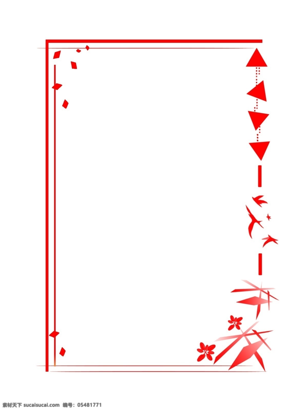 新年 红色 边框 创意 喜庆边框 新年边框 春节边框 边框设计 中国风 文本框 标题框 古典 底纹