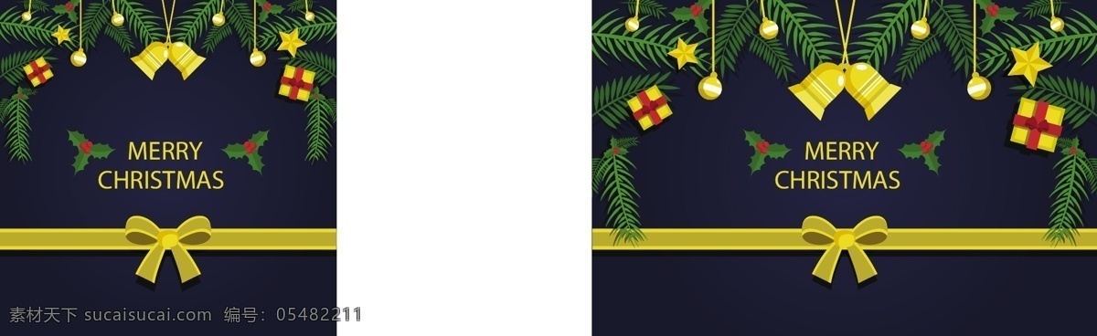 圣诞 树枝 金丝 带 装饰 背景 蝴蝶结 金丝带 铃铛 圣诞树枝 装饰背景