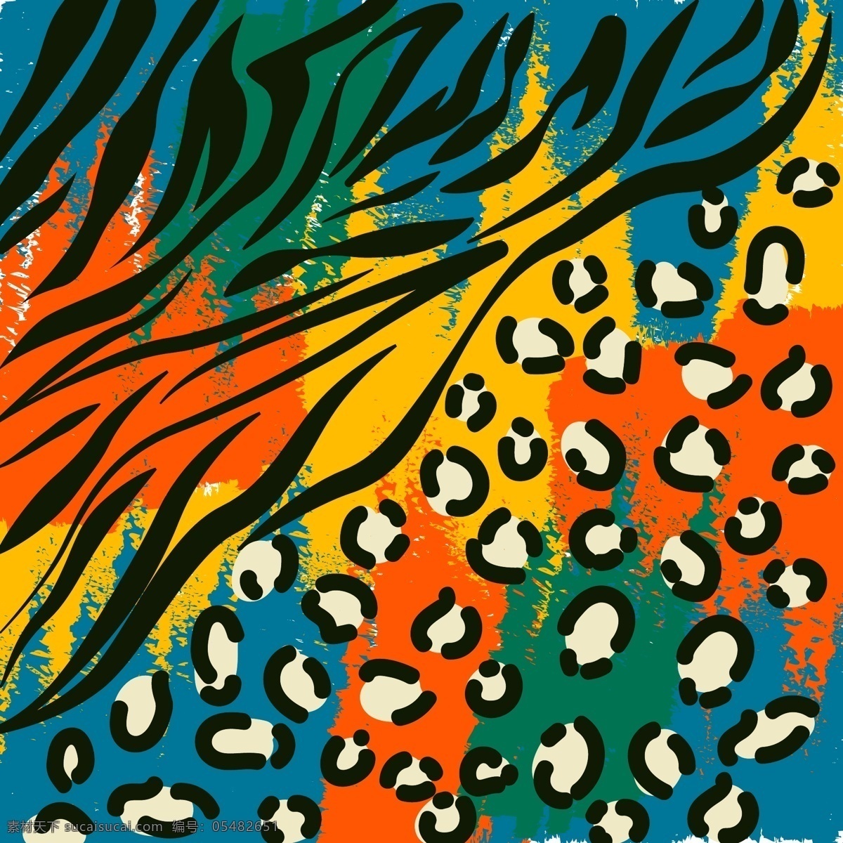 创意 炫彩 背景 图案 手 性质 动物 手绘 文化 非洲人 豹 画 动物印花 野生 环 采集 组 猎豹 非洲背景 卡通设计