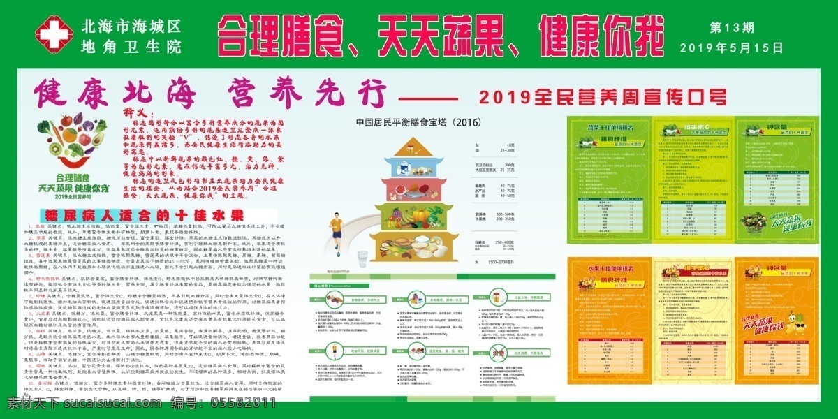 2019 年 营养 周 宣传 营养周 健康素养 宝塔 生活百科