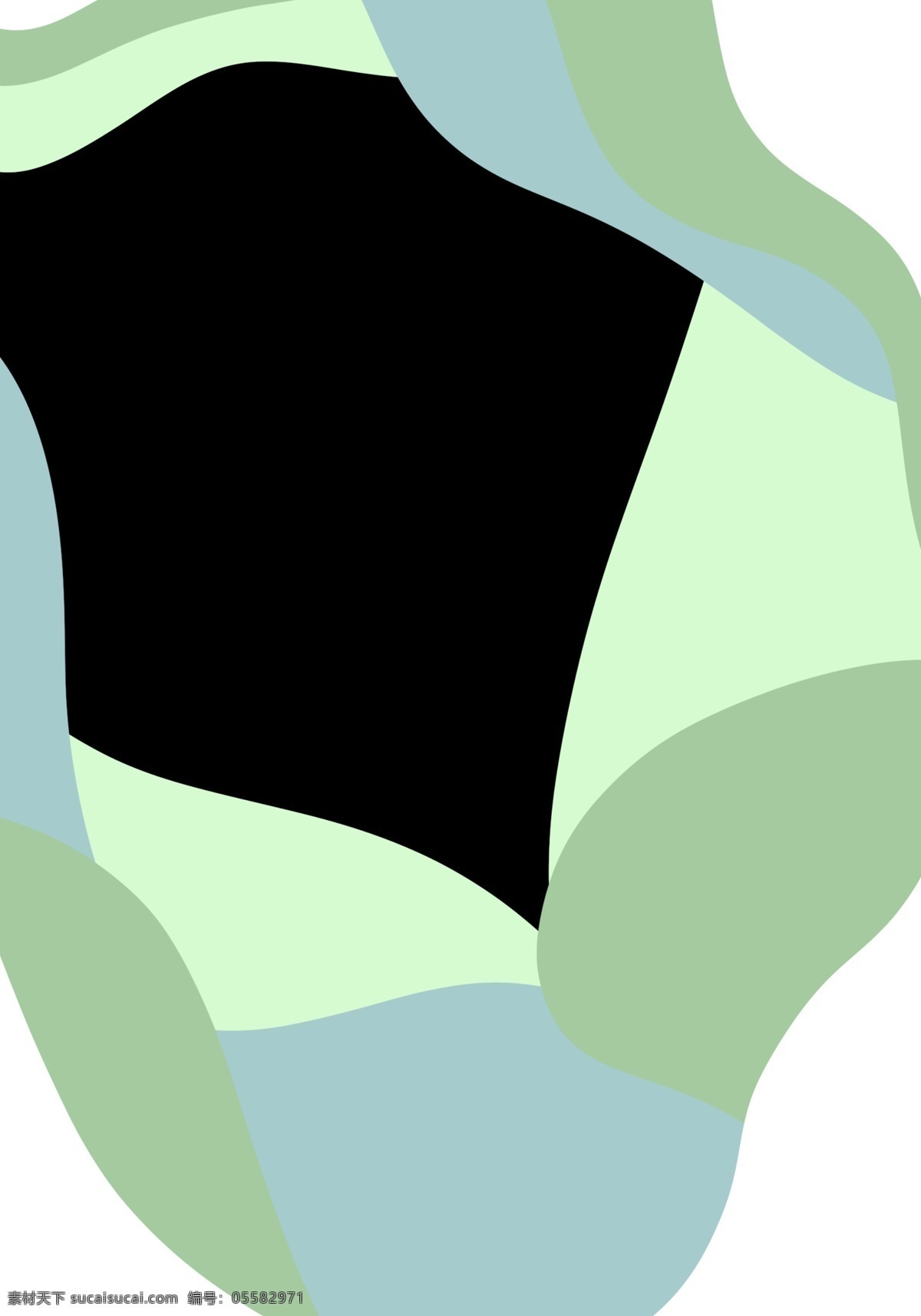 马卡 龙 可爱 波浪 现代 绿色 边框 平面设计 剪纸风 彩色波浪 海报 边框纹理 现代简约 大波浪 植物 清凉