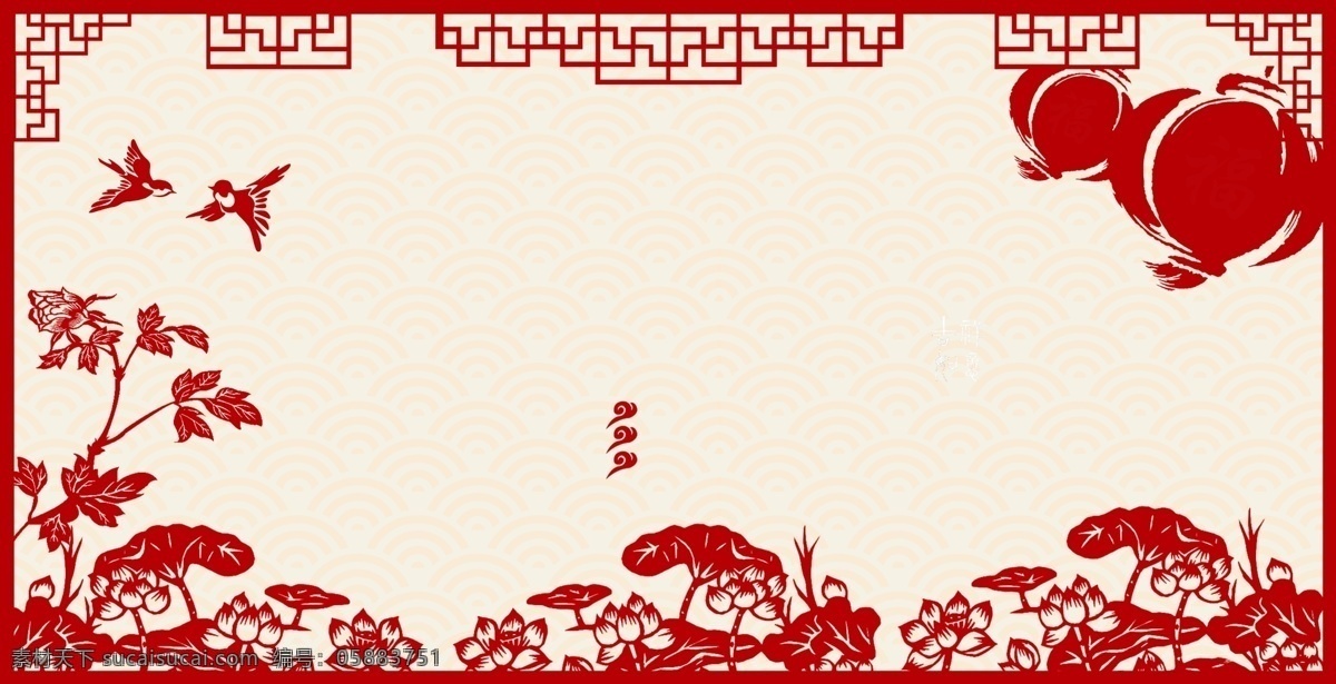 中国 风 红色 灯笼 花朵 背景 中国风 喜庆背景 小鸟 新年背景 猪年素材 背景设计 新春背景