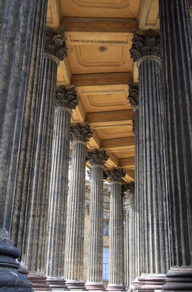 柱子 柱型结构 建筑 罗马柱 圆柱 城市建筑