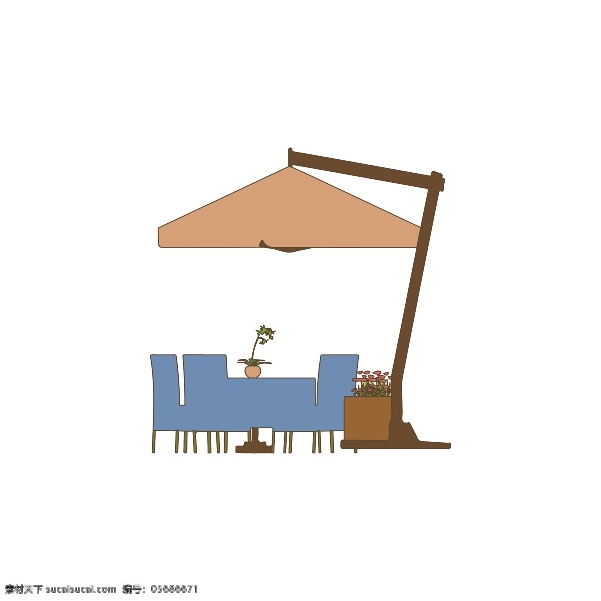 简约 扁平 卡通 装饰 画风 露天 咖啡 座 矢量 元素 户外 装饰画风 咖啡座 咖啡馆 茶歇 座椅 遮阳伞 插图