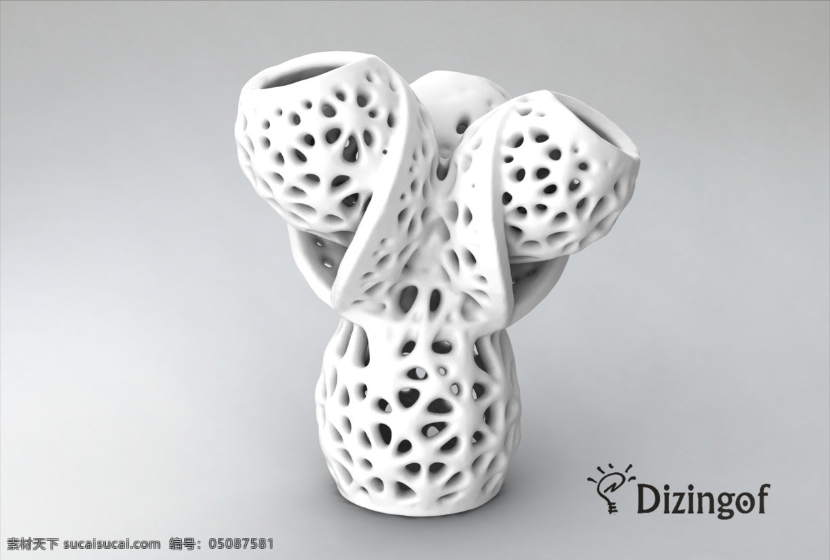 陶瓷 dizingof 史密斯 delaunay 数学 花瓶 figuloceramic2 3d模型素材 家具模型