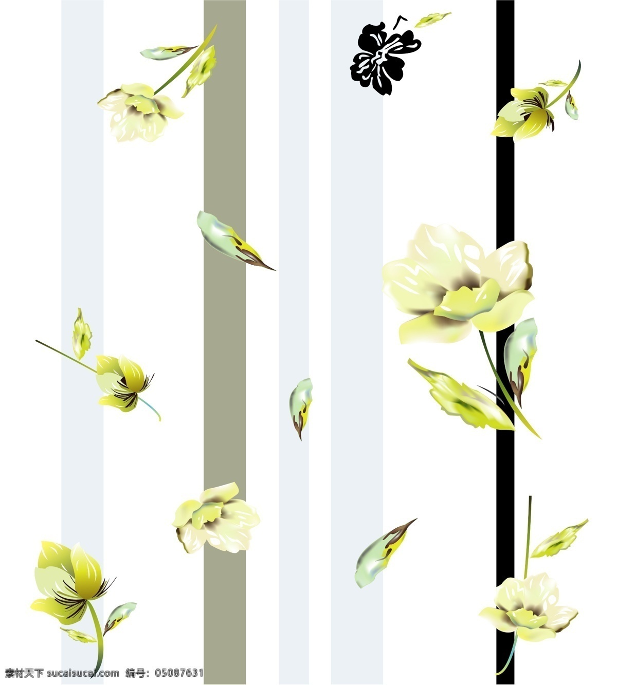 玻璃 壁纸 空间 思维 空间图片 设计图 生活百科 花朵 叶子 色 条 背景 家居装饰素材 壁纸墙画壁纸